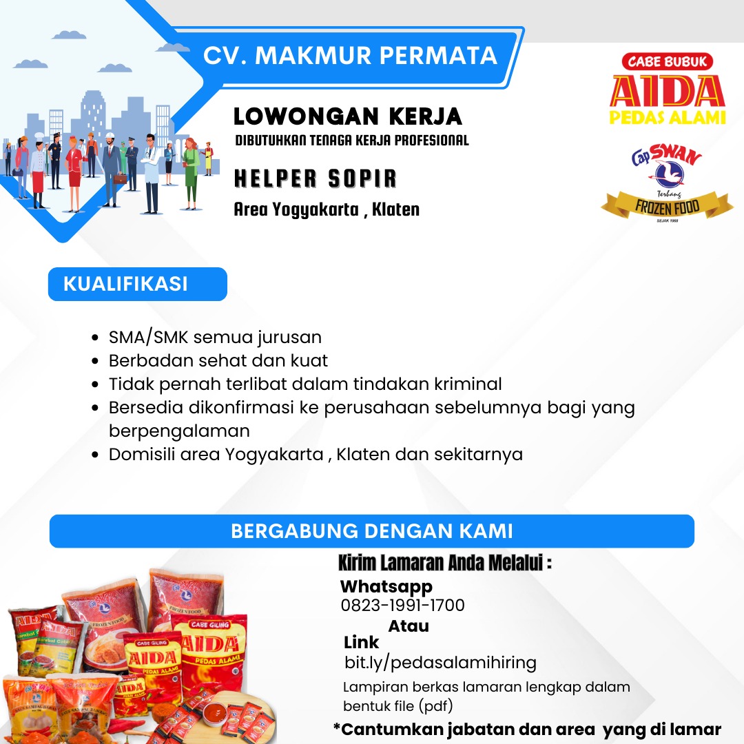 Pamflet Lowongan Kerja