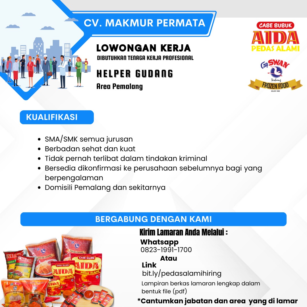 Pamflet Lowongan Kerja